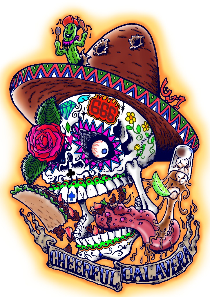 Cheerful Calavera